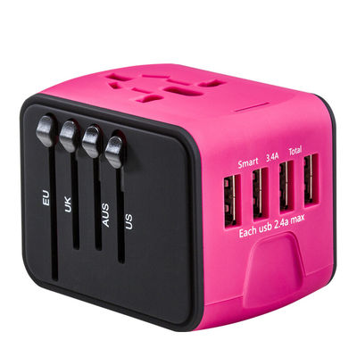 USB AC/DC Adapter 4 USB Power Adapter Electric Plug Adapter