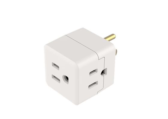 Indoor Portable Travel Mini Plug 3 Outlet Wall Adapter